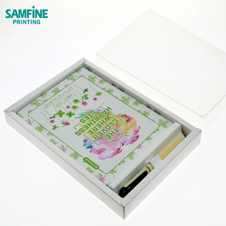 Пользовательский логотип, персонализированная жесткая Подарочная коробка, Блокноты с держателем для ручек.