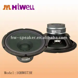 10 inç orta woofer Fe çerçeve tam aralıklı karaoke hoparlör