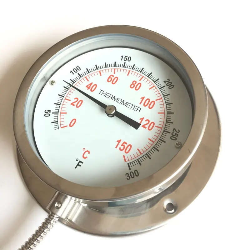 Stainless steel gas filled capillary thermometer