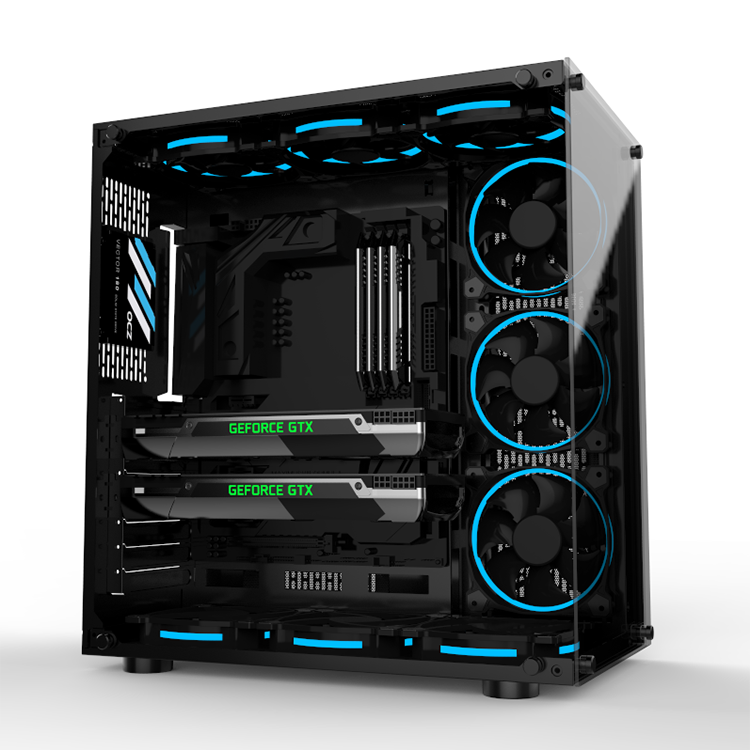 Закаленное стекло пользовательский компьютер ПК корпус дизайн