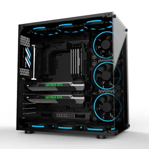 Tempered Glass Custom Computer PC Case Design