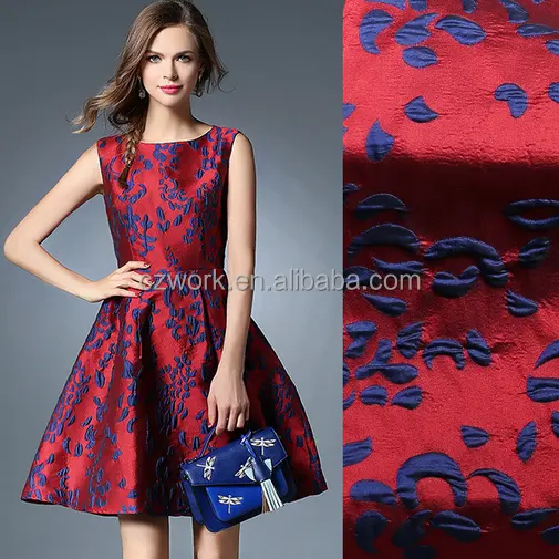 Italy fashional new jacquard satin 100% polyester jacquard fabric