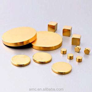 Permanenter N52 Scheibenmagnet aus Neodym mit Goldbeschichtung - Product Image 2