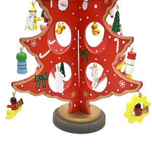Jouets de décoration promotionnels Mini sapins de Noël en <span class=keywords><strong>bois</strong></span> - Product Image 6