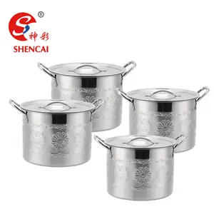 4pcs kitchen products soup & stock pot cookware big stock pot