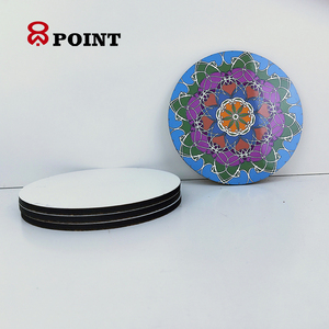 ميزة صديقة للبيئة الخشب المواد جولة خشبية الوقايات هدايا الزفاف حامل كأس حصيرة - Product Image 5