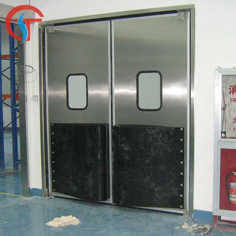 स्टेनलेस स्टील ऑपरेटिंग कमरे के दरवाजे, के लिए आसान आपरेशन धातु स्विंग दरवाजा