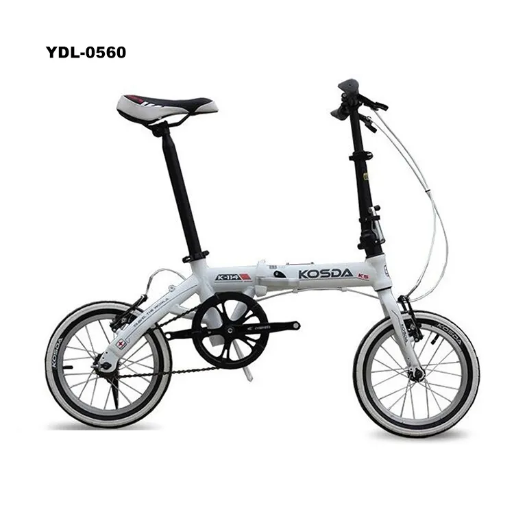 Chinese Leverancier 14 Inch Wiel Aluminium Vouwfiets Compact Licht Opvouwbare Fiets