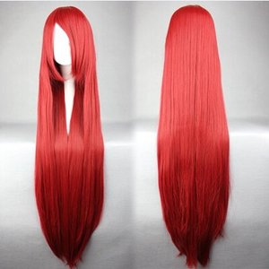 Lungo Rettilineo Parrucca Cosplay Rosso Fan Parrucca 40 pollici 100 Centimetri di trasporto Sintetico <span class=keywords><strong>Parrucche</strong></span> Dei Capelli - Product Image 6