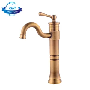 Single lever single handle bathroom basin faucets antique brass sink vessel faucets for bathroom AF0413