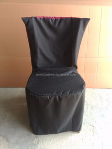 Eventfur <strong>Black</strong> Polyester Protective Universal Slip <strong>Chair</strong> <strong>Cover</strong> for Transport &amp; Stock Protection - Product Image 5