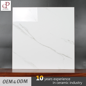 Azulejos de Cerámica Yemen, Brillantes, Pulidos, Esmaltados, Color Blanco Hueso Brillante, Azulejo de Porcelana para Piso, 600X600 - Product Image 2