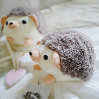 Poupées en peluche hérisson de dessin animé mignon, peluche en coton doux, joli jouet en peluche hérisson, cadeaux d'anniversaire pour enfants, livraison directe