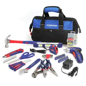 Household hand tools set Piece Mechanics instrumentation home repair combo tool kit