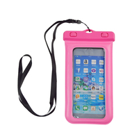 Funda impermeable de PVC para teléfono móvil, funda transparente a prueba de agua con cordón
