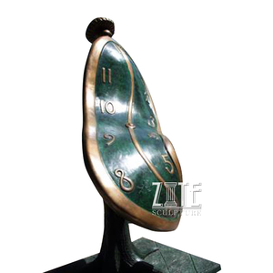 Estatua artística <span class=keywords><strong>de</strong></span> Metal <span class=keywords><strong>de</strong></span> cobre para Parque Temático <span class=keywords><strong>de</strong></span> jardín, <span class=keywords><strong>escultura</strong></span> <span class=keywords><strong>de</strong></span> reloj <span class=keywords><strong>de</strong></span> Salvador Dalí, bronce - Product Image 2
