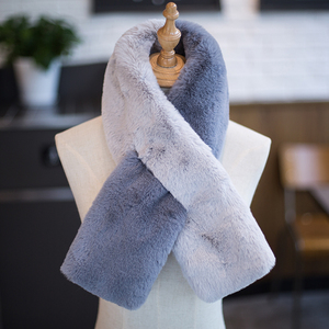 Écharpe épaissie Automne et hiver Écharpe <span class=keywords><strong>en</strong></span> <span class=keywords><strong>fourrure</strong></span> chaude Écharpe à imprimé léopard <span class=keywords><strong>en</strong></span> <span class=keywords><strong>fourrure</strong></span> de lapin pour femme - Product Image 5