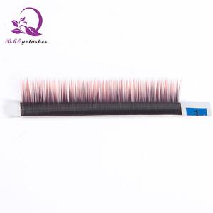 Privé logo 8mm-14mm J/B/C/D curl colle fait <span class=keywords><strong>la</strong></span> corée individuel cils extension - Product Image 3