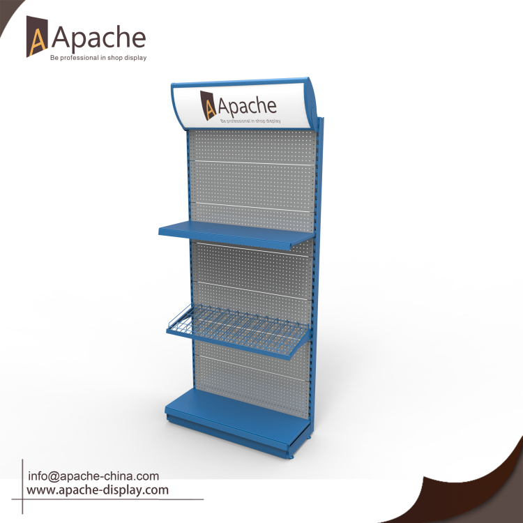 Customized Popular Metal Display Rack Tool Display Rack With Shelves Display Rack Gondola for Tool Stores — view 2