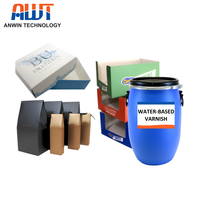 Vernis liquide brillant à base d'eau acrylique Wintop Modèle W66F2 pour le revêtement du papier en impression offset flexo en ligne