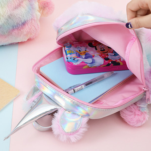 Venta caliente de alta calidad unicornio mochila regalo de niñas de la escuela de niños mochila de peluche bolsa - Product Image 6