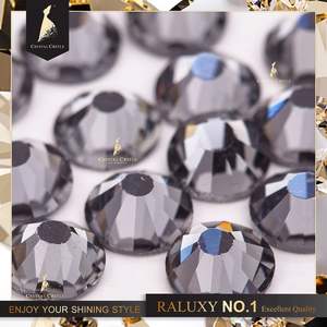 Strass noir pour dos plat, <span class=keywords><strong>colle</strong></span> pour embellissements, strass, cristal, correcteurs chauds, SS20 - Product Image 3