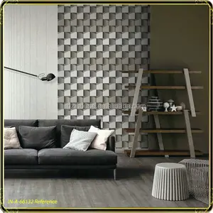 Thiết Kế Hình Vuông Thiết Kế 3d Cho Tv Backed Wall Living Walls Wallpaper