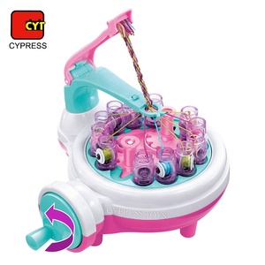 Ensemble <span class=keywords><strong>de</strong></span> beauté pour filles, <span class=keywords><strong>jeux</strong></span> <span class=keywords><strong>de</strong></span> <span class=keywords><strong>maquillage</strong></span> <span class=keywords><strong>et</strong></span> <span class=keywords><strong>de</strong></span> déguisement, machine à faire des cordes DIY, jouet en corde arc-en-ciel - Product Image 3