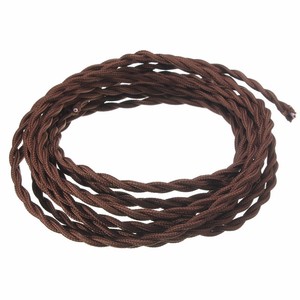 <span class=keywords><strong>2</strong></span> Core 0.75mm multicolor torcedura trenzado tela flexible del alambre del cable eléctrico Cable de iluminación de luz colgante - Product Image 4