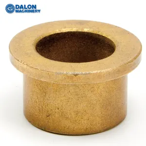 Boccola di bronzo flangiata sinterizzata porosa per metallurgia delle polveri impregnata di olio autolubrificante