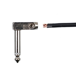 Nuevo Conector TS de 6.35mm (1/4 de pulgada) sin Soldadura, en Ángulo Recto, para Guitarra - Product Image 3