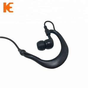Micro-haut-parleur/écouteur bidirectionnel avec crochet d'oreille et embout auriculaire, commande <span class=keywords><strong>VOX</strong></span> disponible - Product Image 2