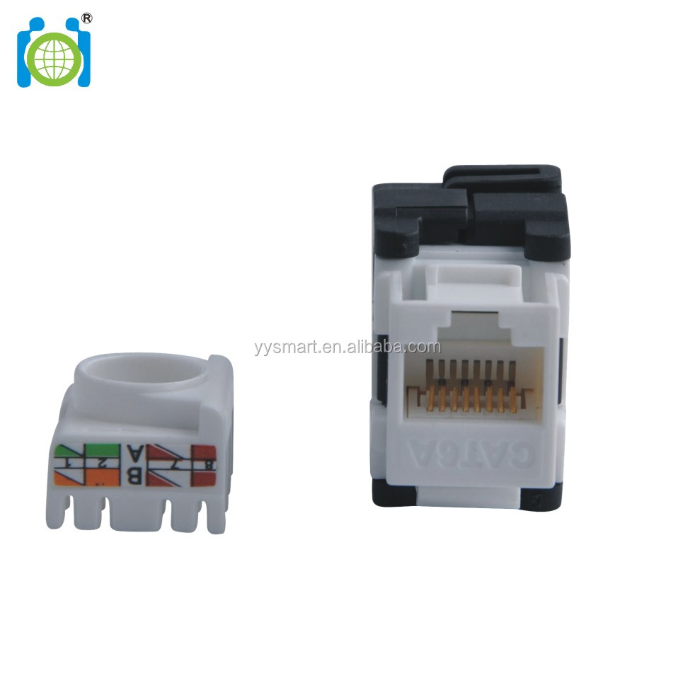 Черный и белый Cat6 UTP Toolless female jack
