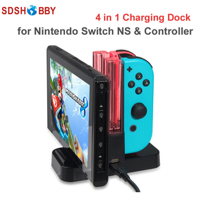 LED De Charge Dock Station USB Chargeur Berceau 4 <span class=keywords><strong>Joie</strong></span>-con Contrôleur Chargeur pour Nintendo Commutateur NS et PRO contrôleur - Product Image 1