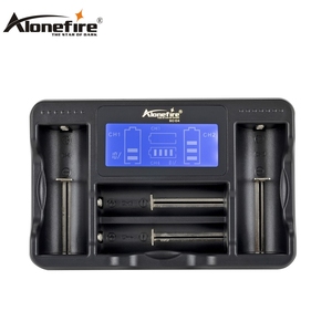 Alunefire SC-04 USB Smart battery charger schermo LCD Intelligent li-ion <span class=keywords><strong>18650</strong></span> 14500 16340 26650 1.2V Ni-mh Ni-Cd AAA AA Charger - Product Image 1