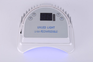 Shenzhen neueste 64 Watt FÜHRTE Nagel Trockner Touch Sensor Lcd-bildschirm Maniküre maschine UV Gel führte nagel lampe Mit Griff weiß farbe