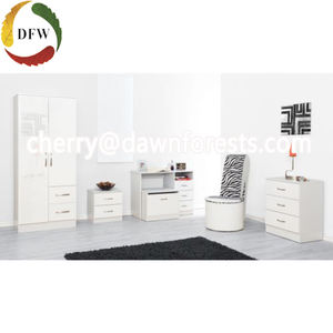 Có Sẵn 2 Ngăn Kéo Trắng Melamine 2 Cửa Tủ Quần Áo - Product Image 4