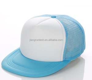 High Quality Snapback Black <strong>White</strong> Two Color <strong>Flat</strong> Brim 5-panel Foam Mesh Trucker <strong>Cap</strong> - Product Image 4