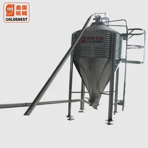 Silo de alimentação pequena galvanizada quente para aves/porcos