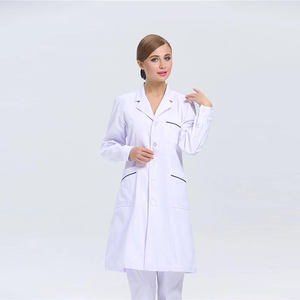 Camice Bianco Sottile FUJU per Infermieri di Sala Operatoria, Uniforme da Medico - Product Image 5
