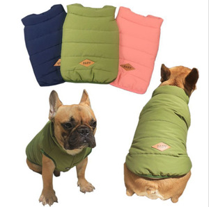 Caldo di inverno Del Cane Giacca di Cotone Imbottito Vestiti Cappotto Per Il <span class=keywords><strong>Francese</strong></span> <span class=keywords><strong>Bulldog</strong></span> - Product Image 1
