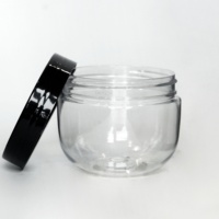 Bocaux en plastique rond en PET, avec couvercle noir et argent, 5 oz, 10 oz, 150ml, 300ml, récipients cosmétiques vides, en plastique, rose vert, en PET