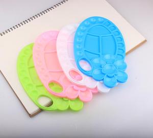 <span class=keywords><strong>Los</strong></span> niños de acrílico acuarela palette plástico seis hojas flor paleta de colores Multi-función paleta al por mayor - Product Image 1