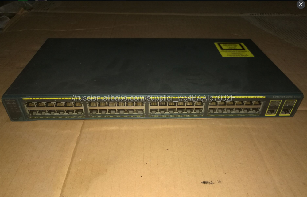 подержанный коммутатор WS-C2960+48TC-L 10/100/1000 Mbps с 48 портами в наличии
