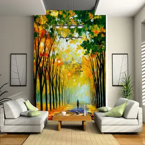 Abstract Wallpaper 3d pintura Mural bosque estéreo Mural papel Kareena Kapoor Foshan papel pintado