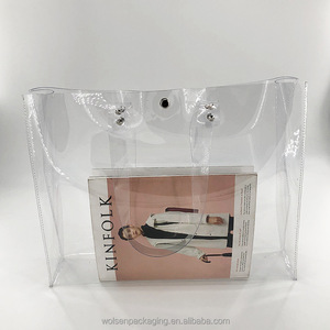 2018 Cina sacchetto del PVC, pvc trasparente sacchetto di plastica <span class=keywords><strong>con</strong></span> bottone <span class=keywords><strong>a</strong></span> pressione, PVC sacchetto cosmetico - Product Image 2