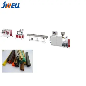 Flexible white fridge PVC plastic seal extruder/fridge soft and hard coextruder sealing strip production line