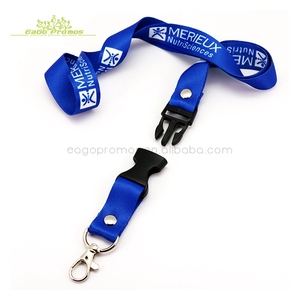 2026 Wholesale Custom Dye Sublimation Printed Id Card Satin <strong>Breakaway</strong> Neck <strong>Lanyard</strong> With Buckle - Product Image 4