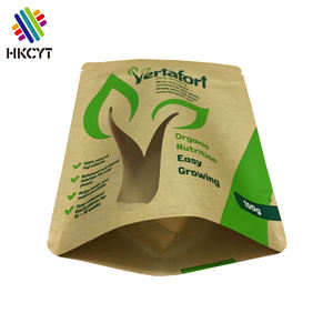 Bolsas de papel Kraft personalizadas, bolsas Ziplock de alimentos con ventana, color marrón - Product Image 3