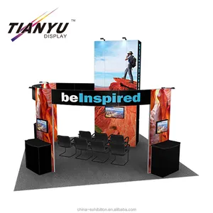 Fast Delivery Custom Easy To Set Up Exhibition Booth Partition Walls Design Malaysia